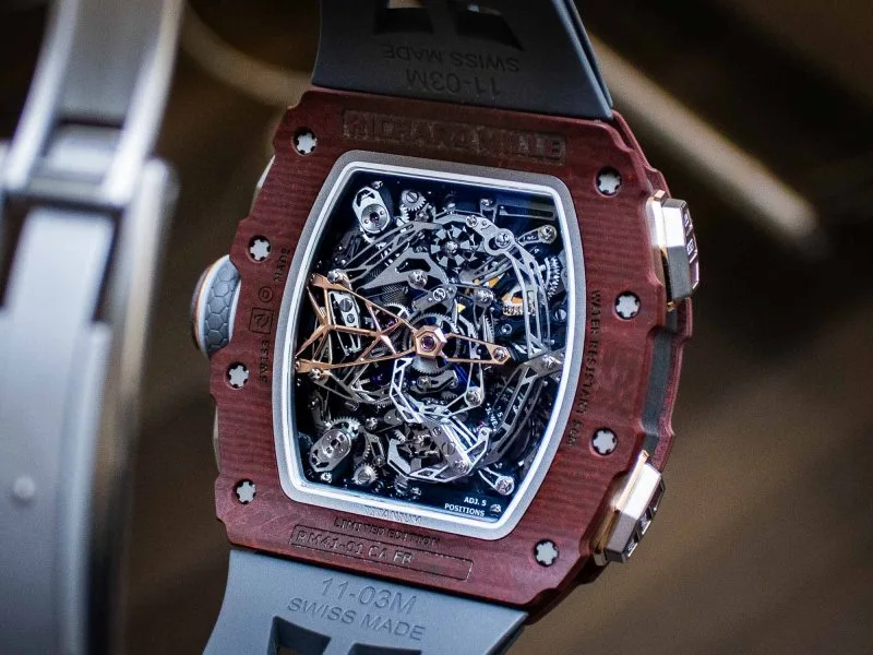 Skeletonized movement of Richard Mille RM 41-01
