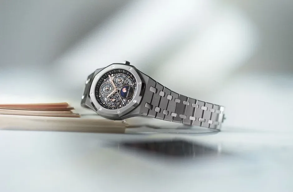 Audemars Piguet Royal Oak Selfwinding Perpetual Calendar Openworked 26685XT front view