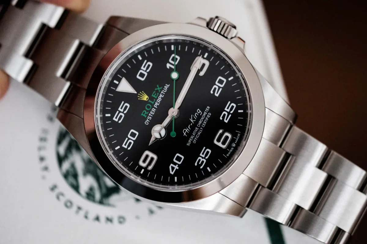 Rolex Air-King 126900 watch face close-up