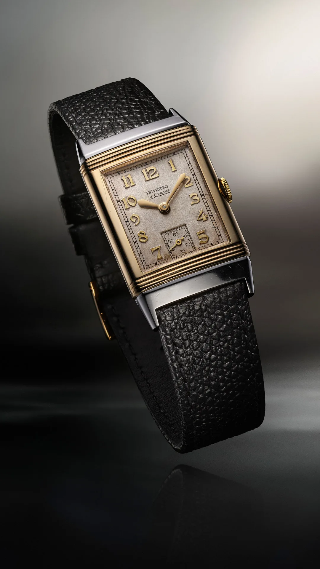 Bicolor Reverso with steel and yellow gold case