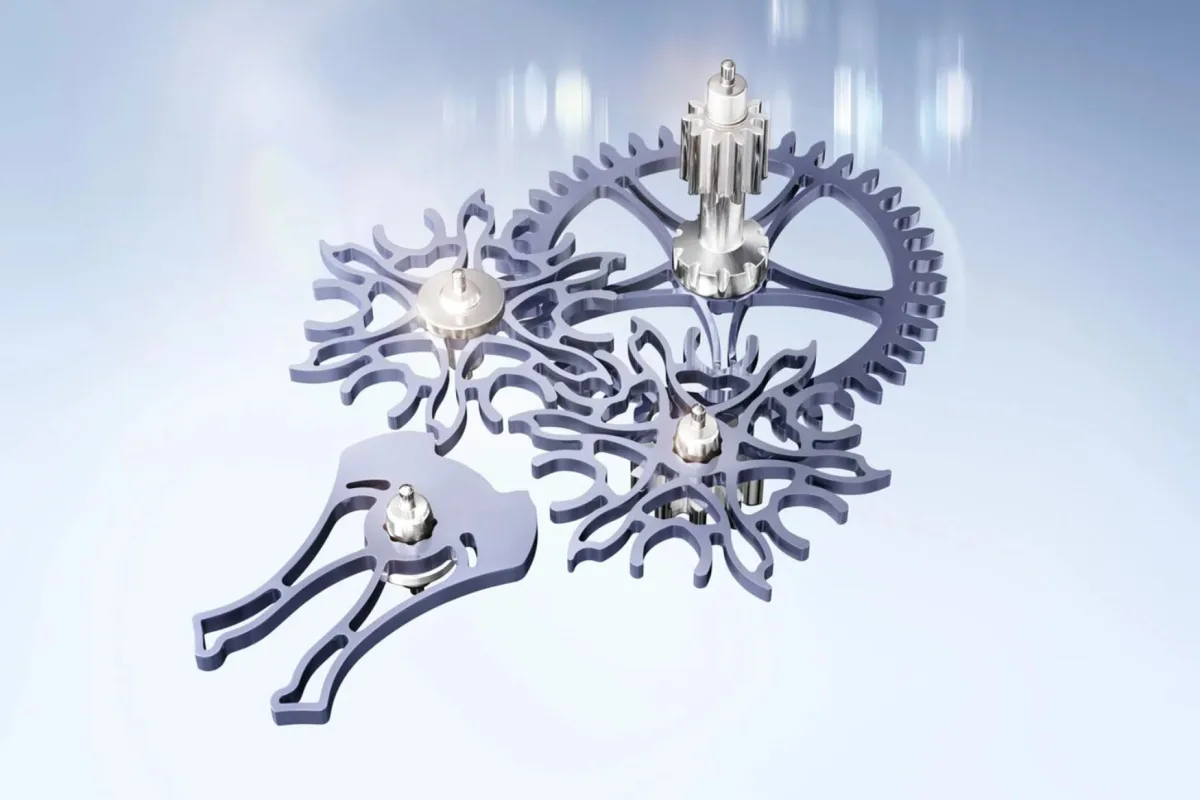 Tourbillon mechanism in a luxury watch