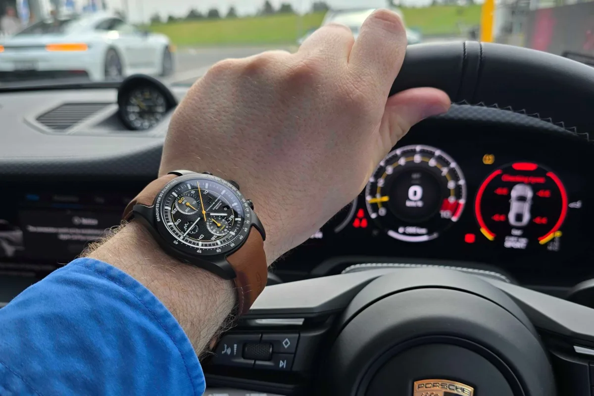Porsche 911 GT3 Touring interior with tan leather