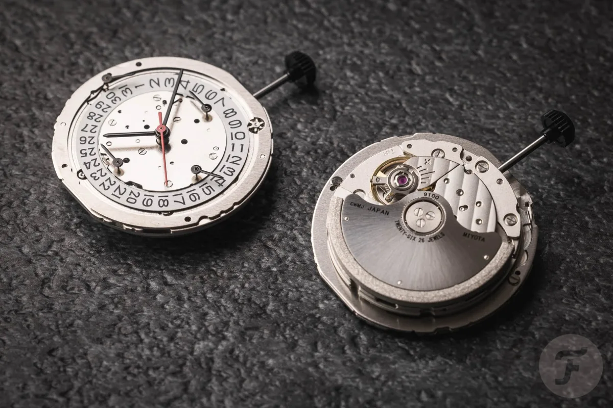 Examples of ébauche movements from various manufacturers