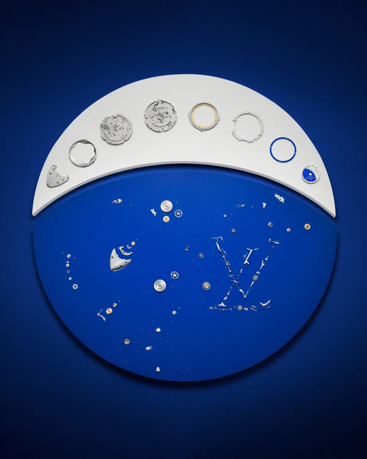 Updated Louis Vuitton Tambour collection style hour scale