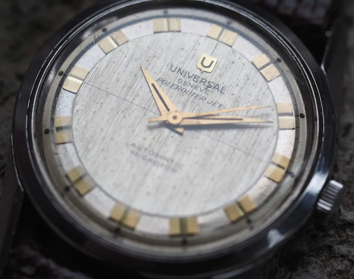 Vintage watches on display