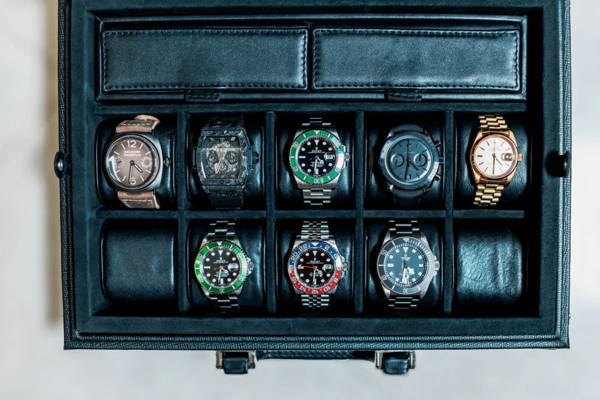 Watch collection gathering dust in a drawer
