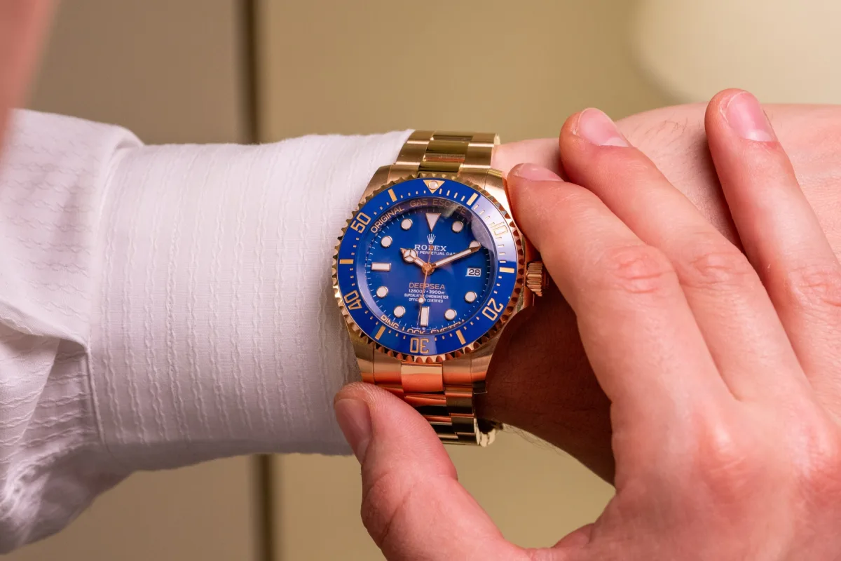 Gold watch appreciating in value