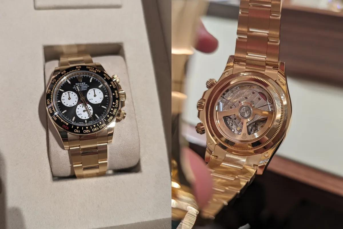 Gold watch as a valuable financial asset