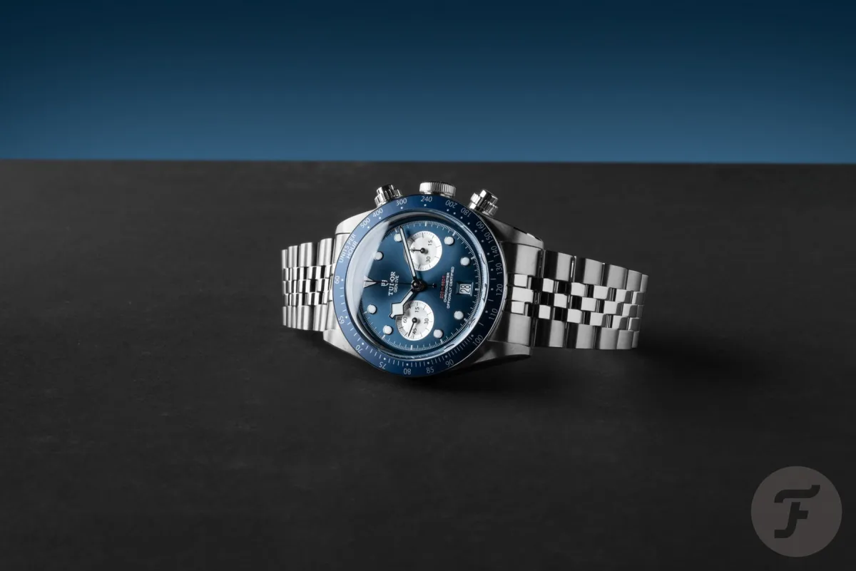 Vintage-style diver chronograph watch