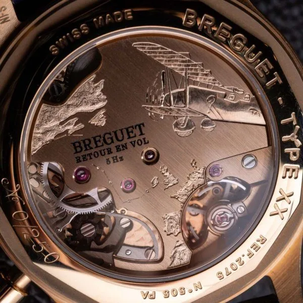 Breguet Type XX Chronographe 2075 traditional engraving