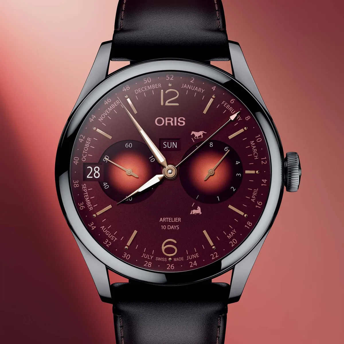 Oris Year of the Fire Horse watch with business calendar features