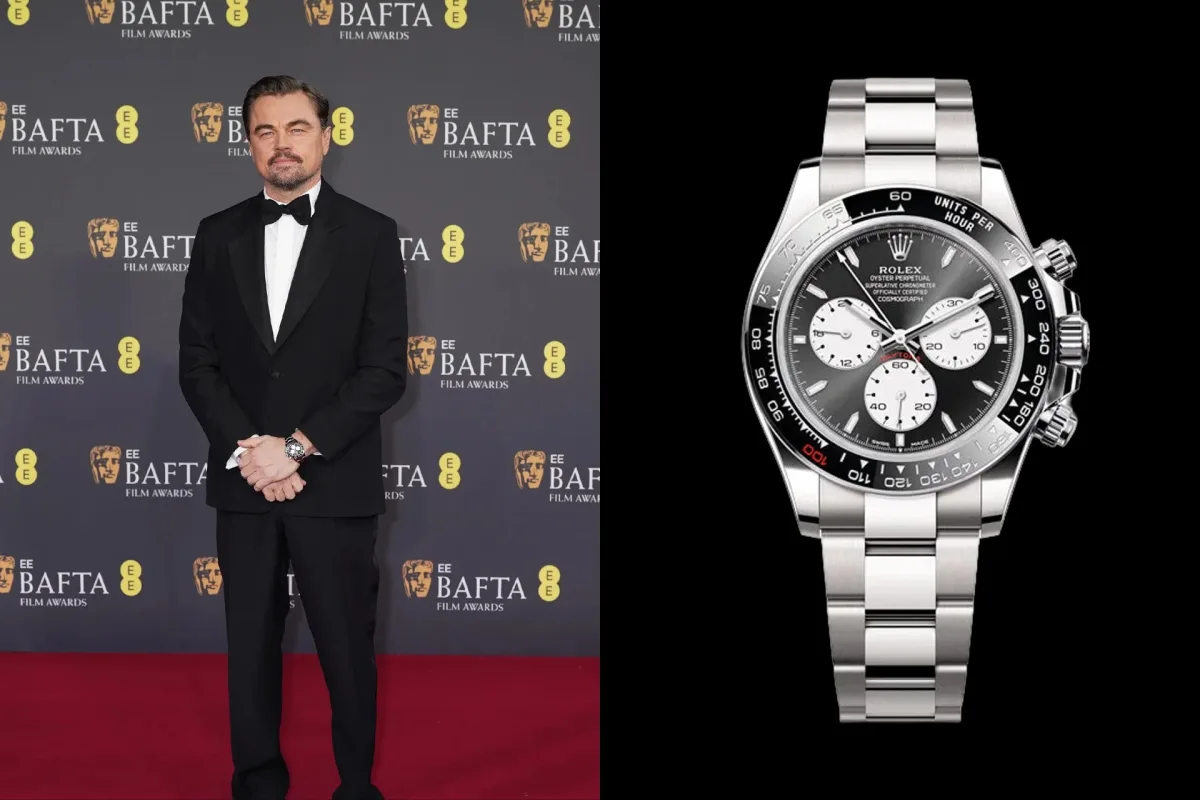 Leonardo DiCaprio wearing Rolex Daytona Le Mans Ref. 126529LN