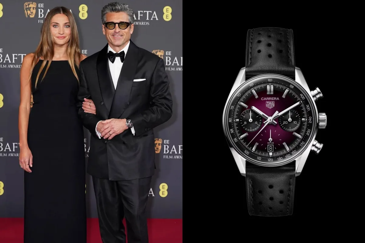 Patrick Dempsey wearing TAG Heuer Carrera Chronograph Tourbillon