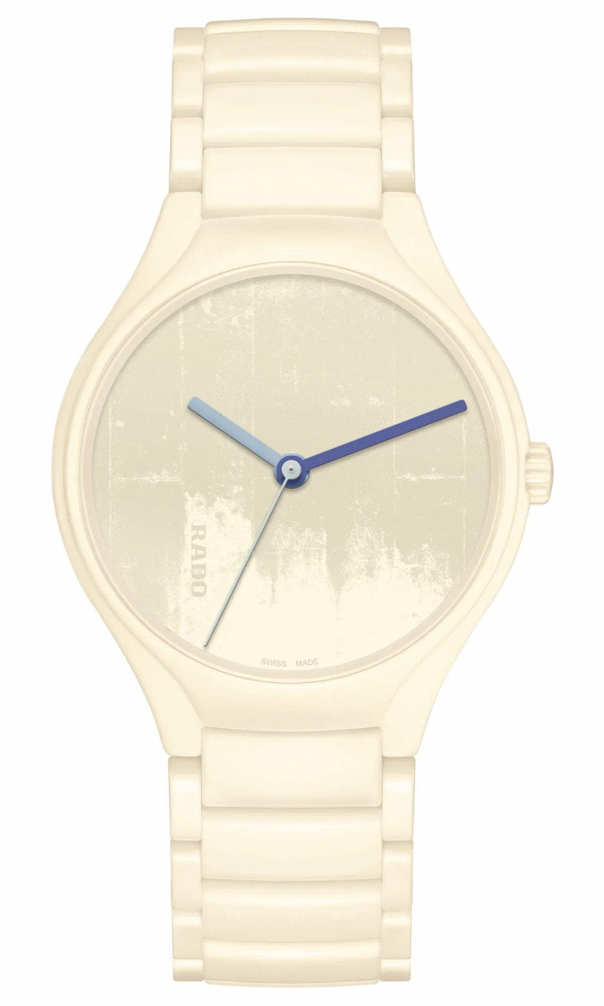 Rado True Round La Cité Radieuse model with concrete texture dial