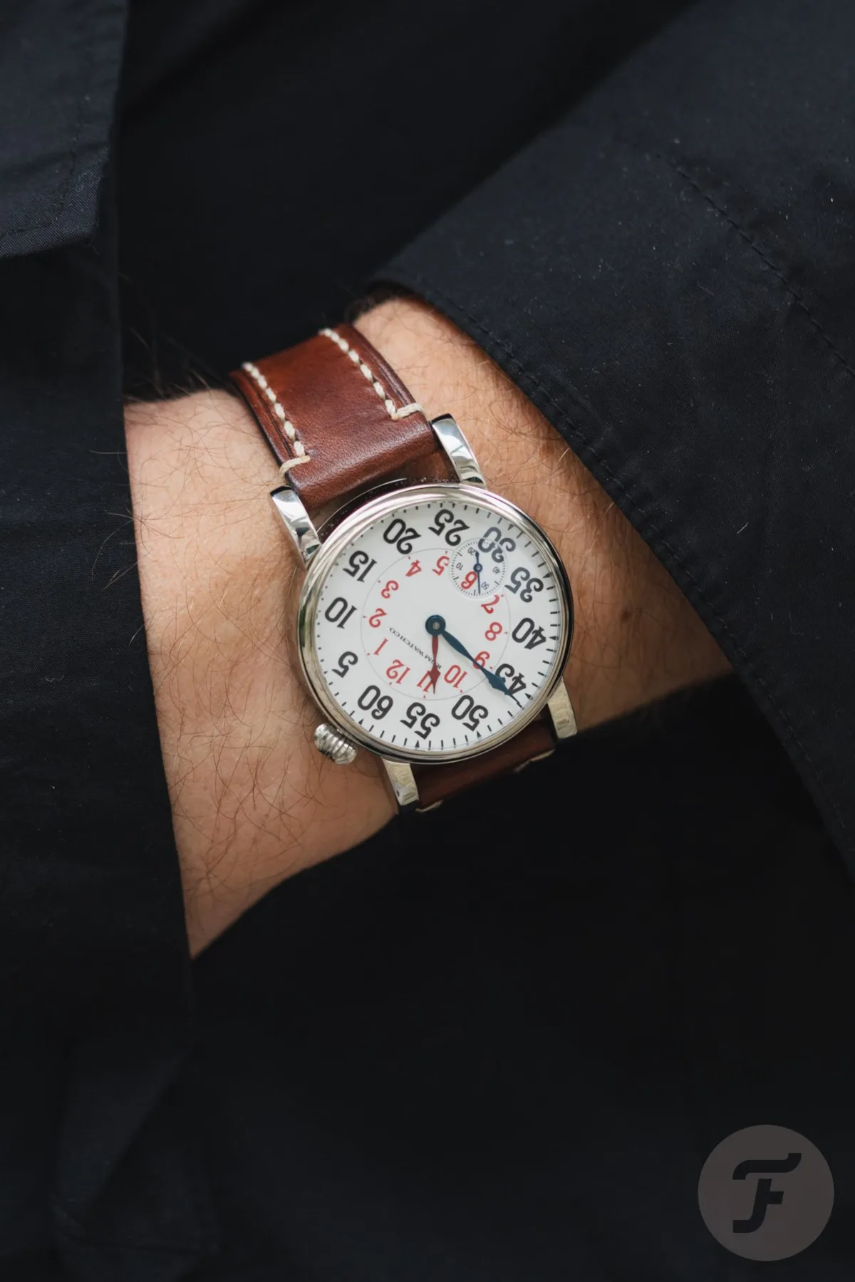 Close-up of vintage Hamilton 923 caliber