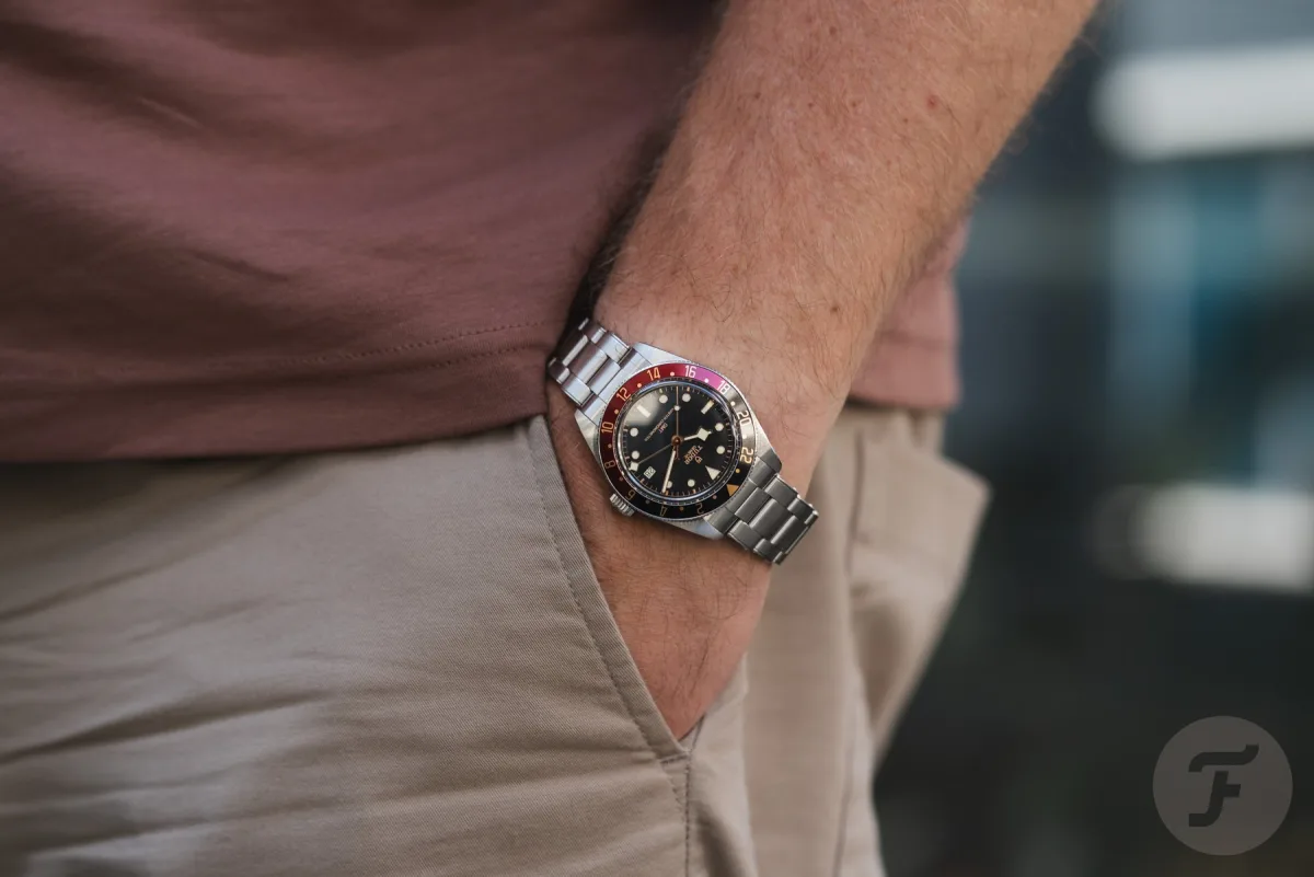 Tudor Black Bay 58 GMT side view