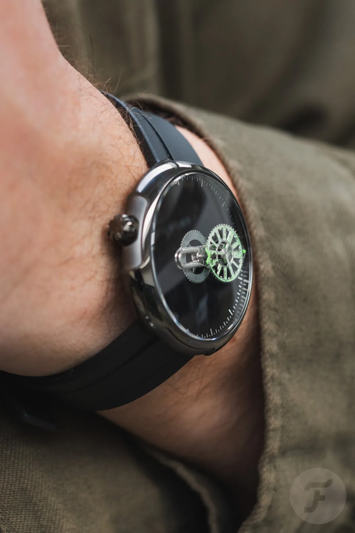 CIGA Design Time Cipher on wrist under a cuff