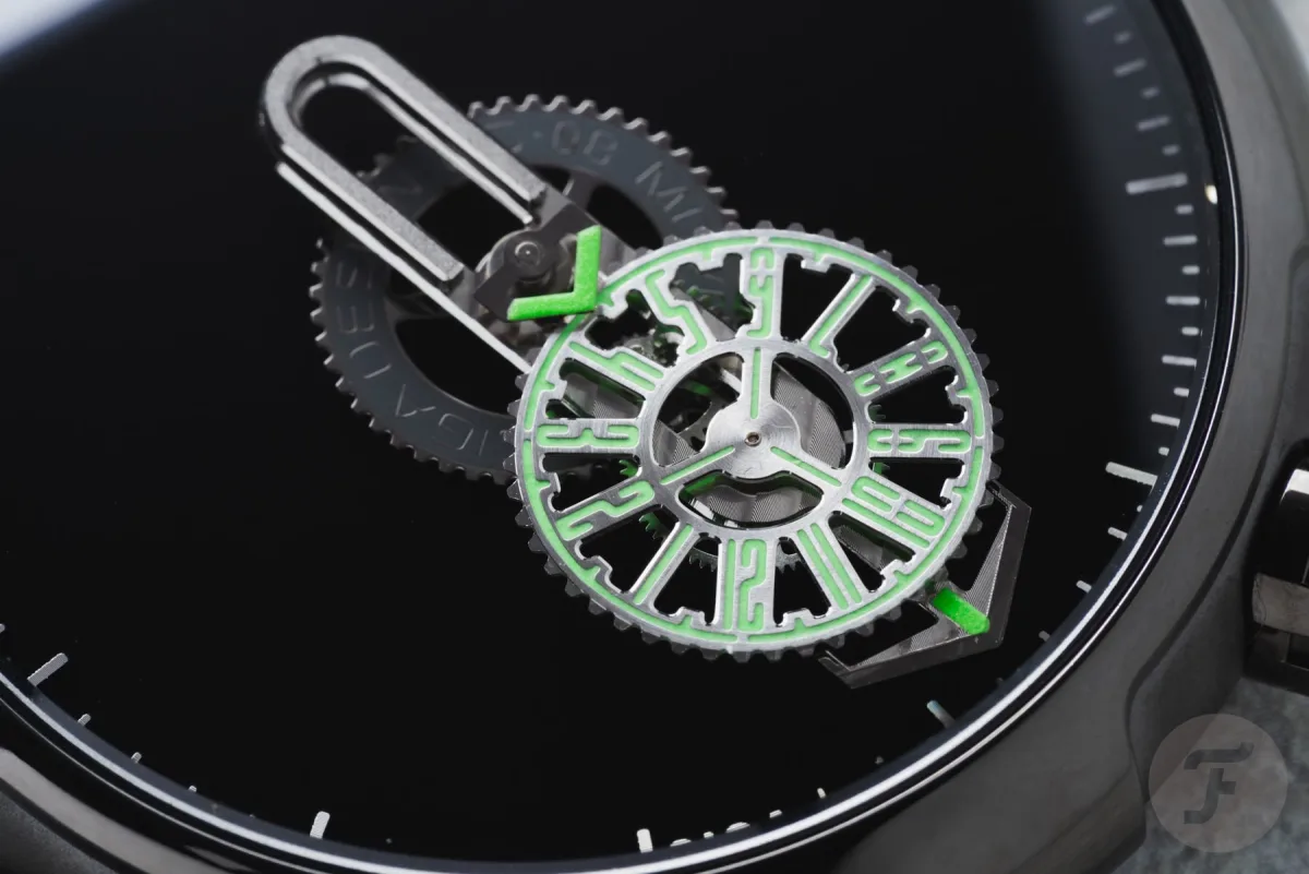 CIGA Design Time Cipher showing the wandering hour disc