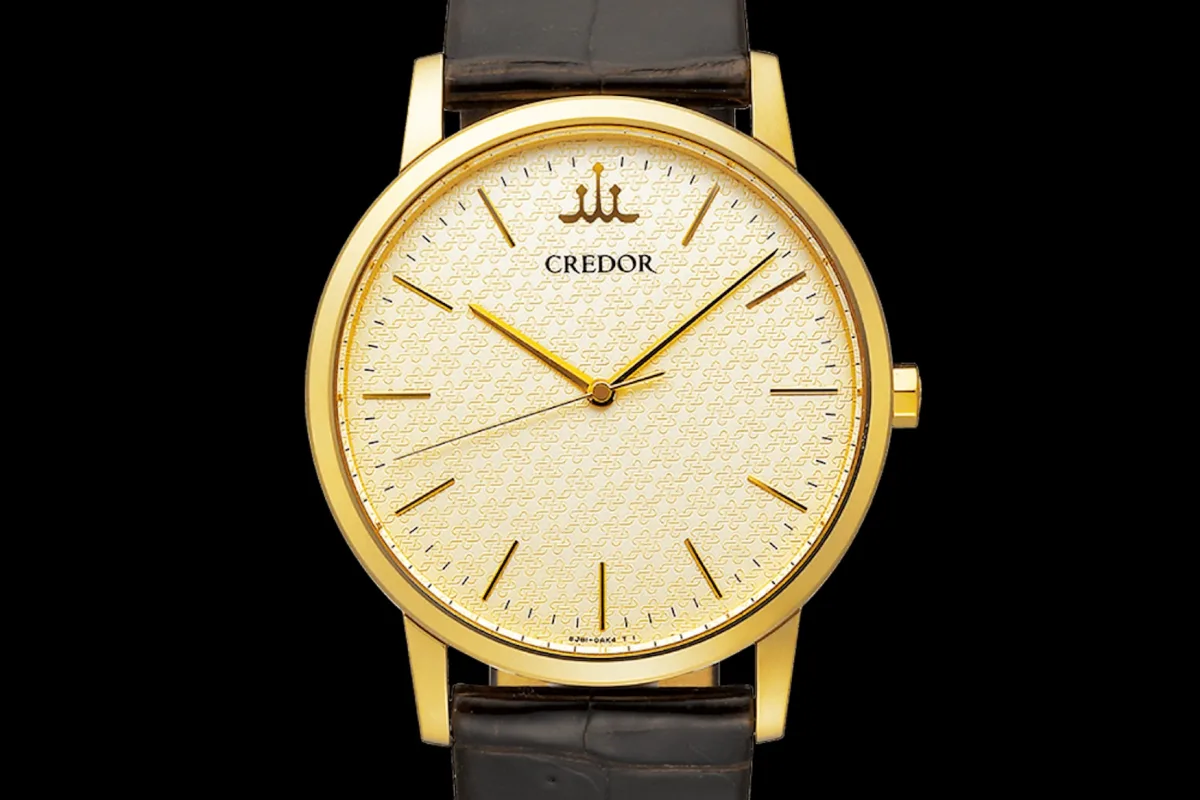 Credor Signo GBAR012, quartz watch with gold case