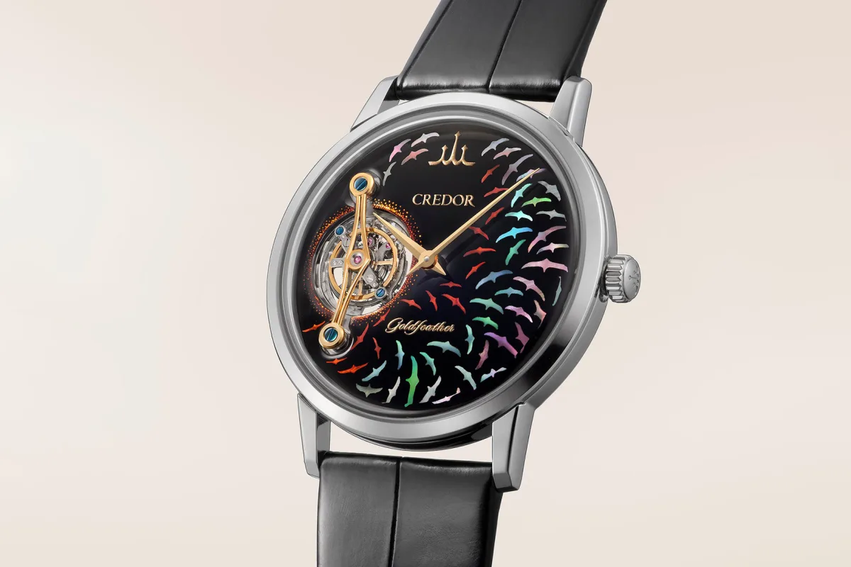 Credor Goldfeather GBCF999, platinum case, intricate dial