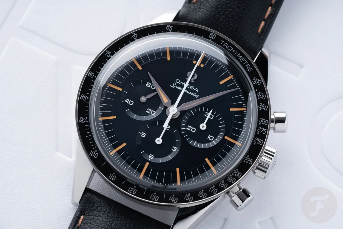 Omega Speedmaster ’57 Trilogy with Broad Arrow hands
