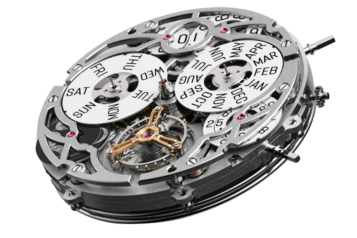 Minute repeater and chronograph functions