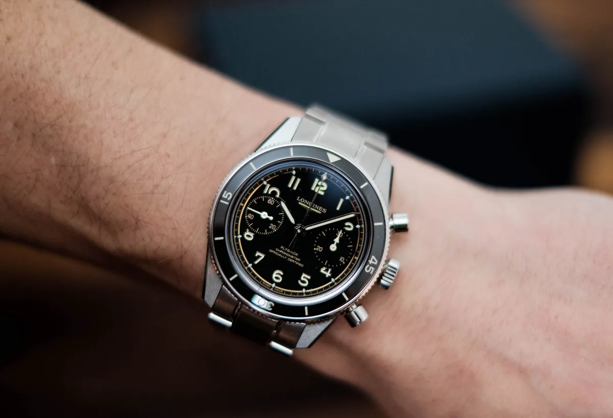Longines Spirit Pilot Flyback 39.5 on wrist view