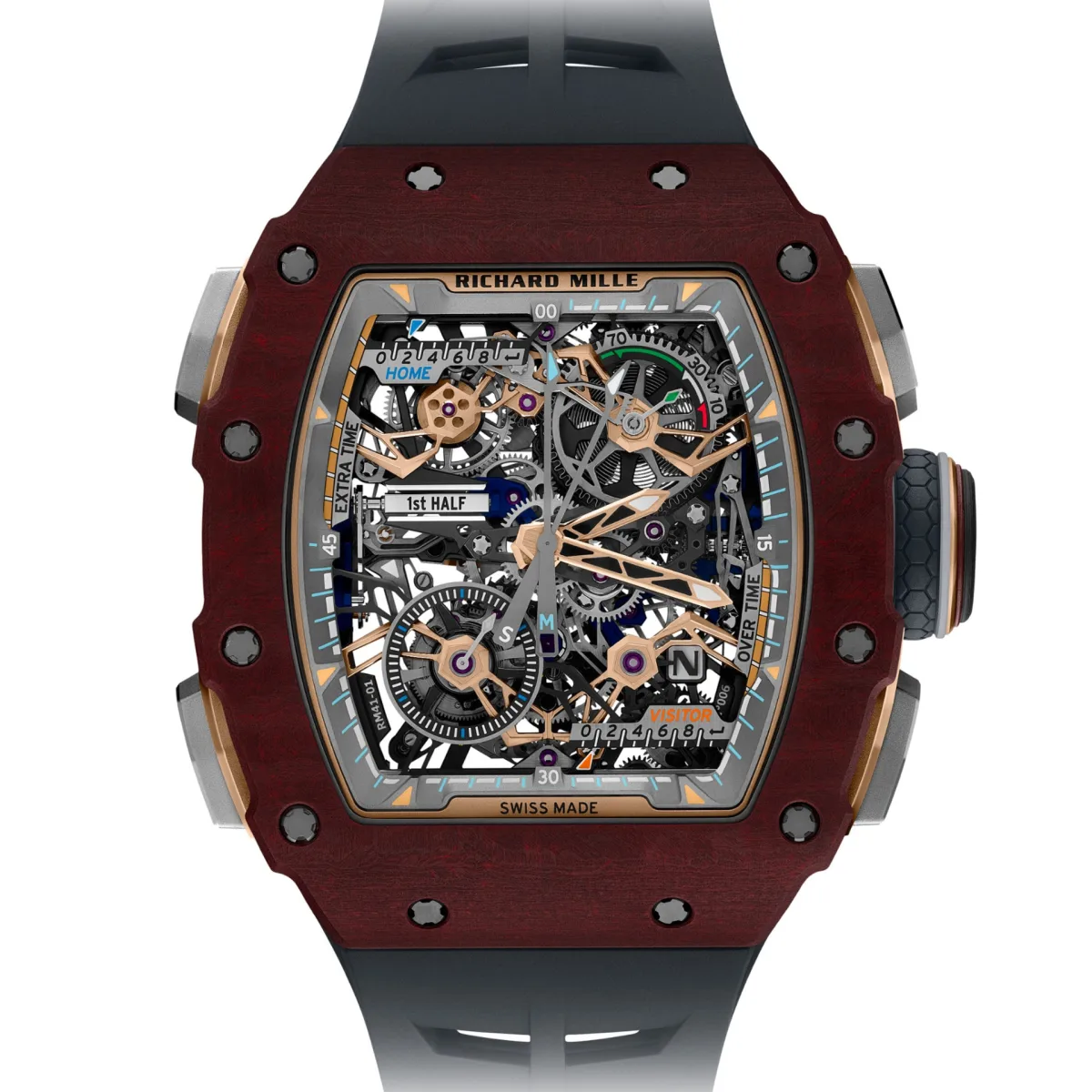 Carmine red TPT basalt case of RM 41-01
