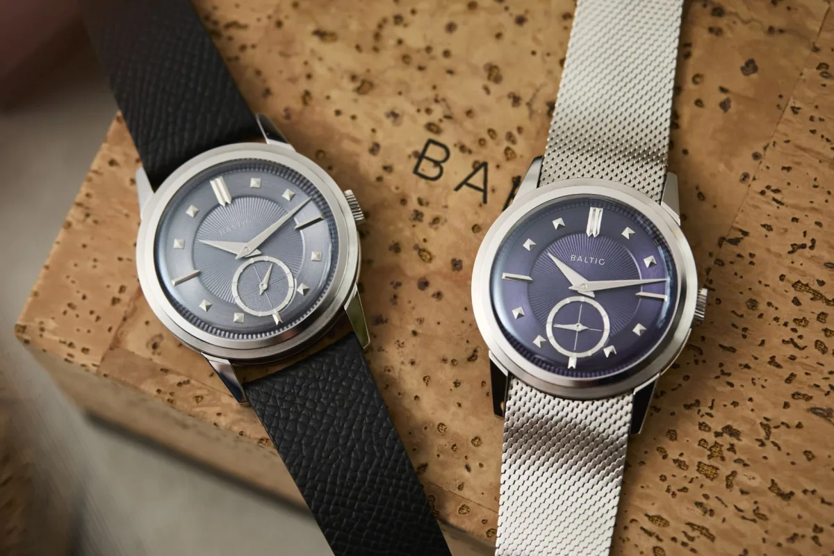 Baltic Prismic watch with Milanese bracelet