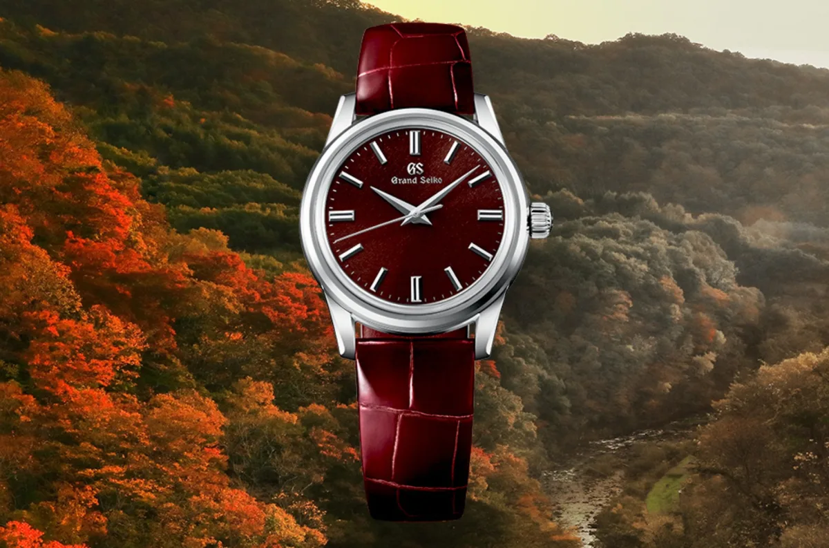 Grand Seiko SBGW297 Boshu Red watch