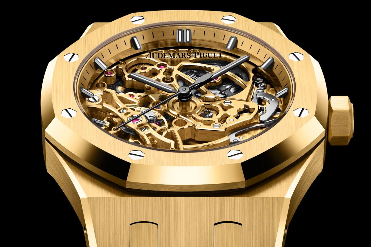 Royal Oak Double Balance Wheel Openworked in gold
