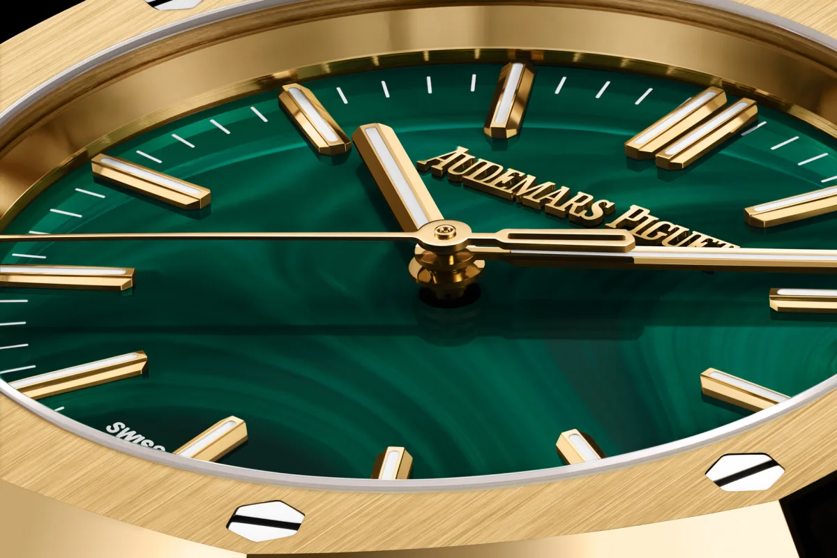 Royal Oak Selfwinding in yellow gold with malachite dial