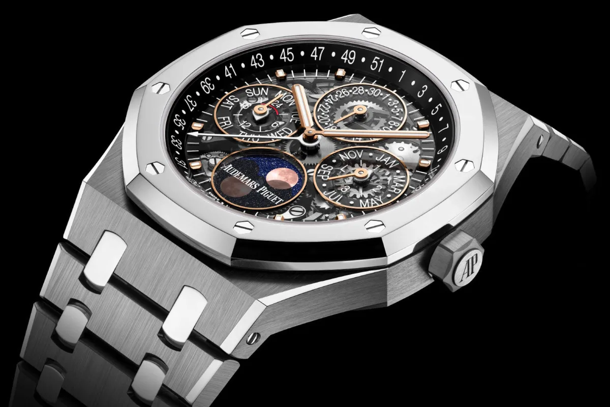 Sapphire dial of Audemars Piguet perpetual calendar in Code 11.59