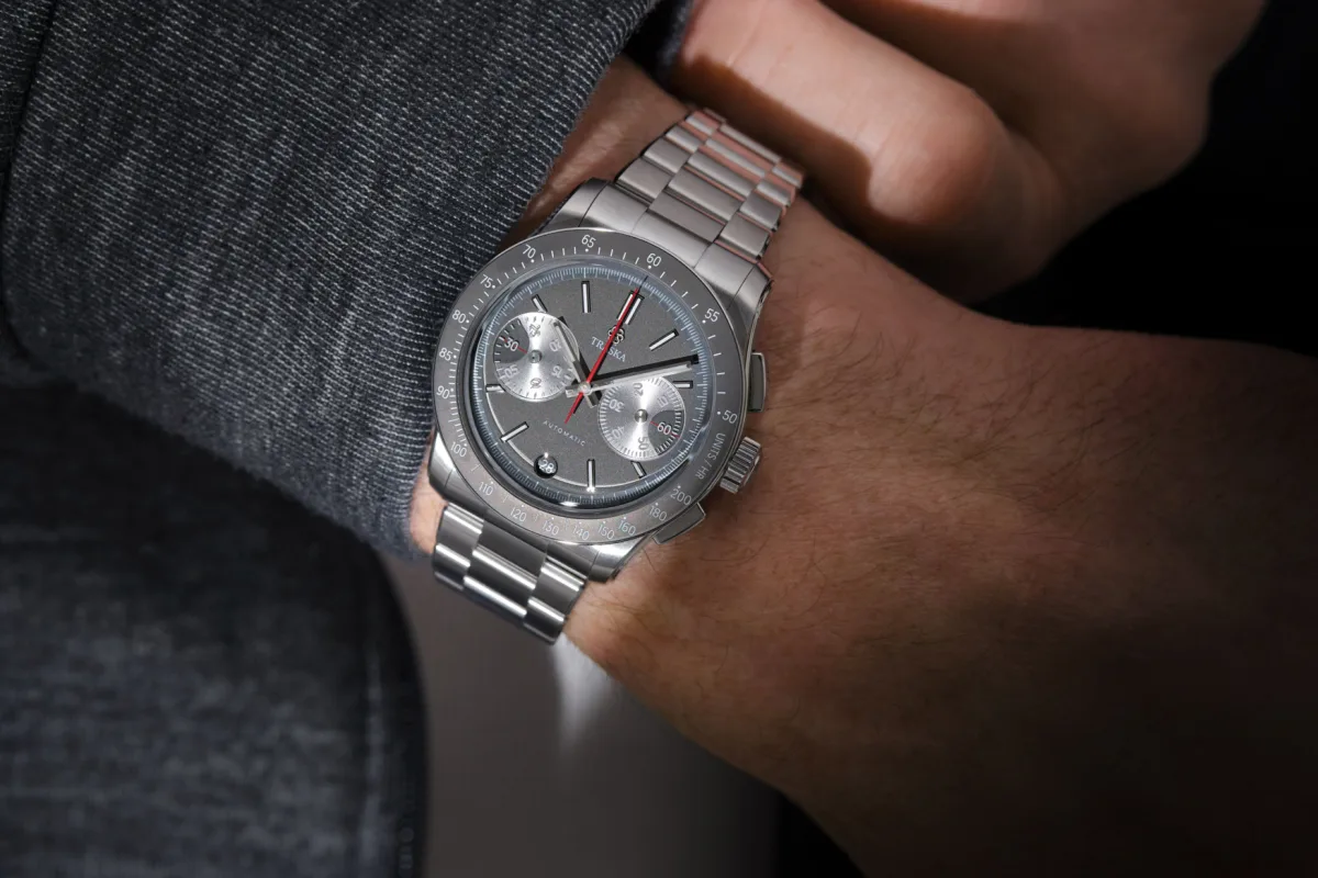 Traska Chronograph Ref. 10251 with unique rotating discs