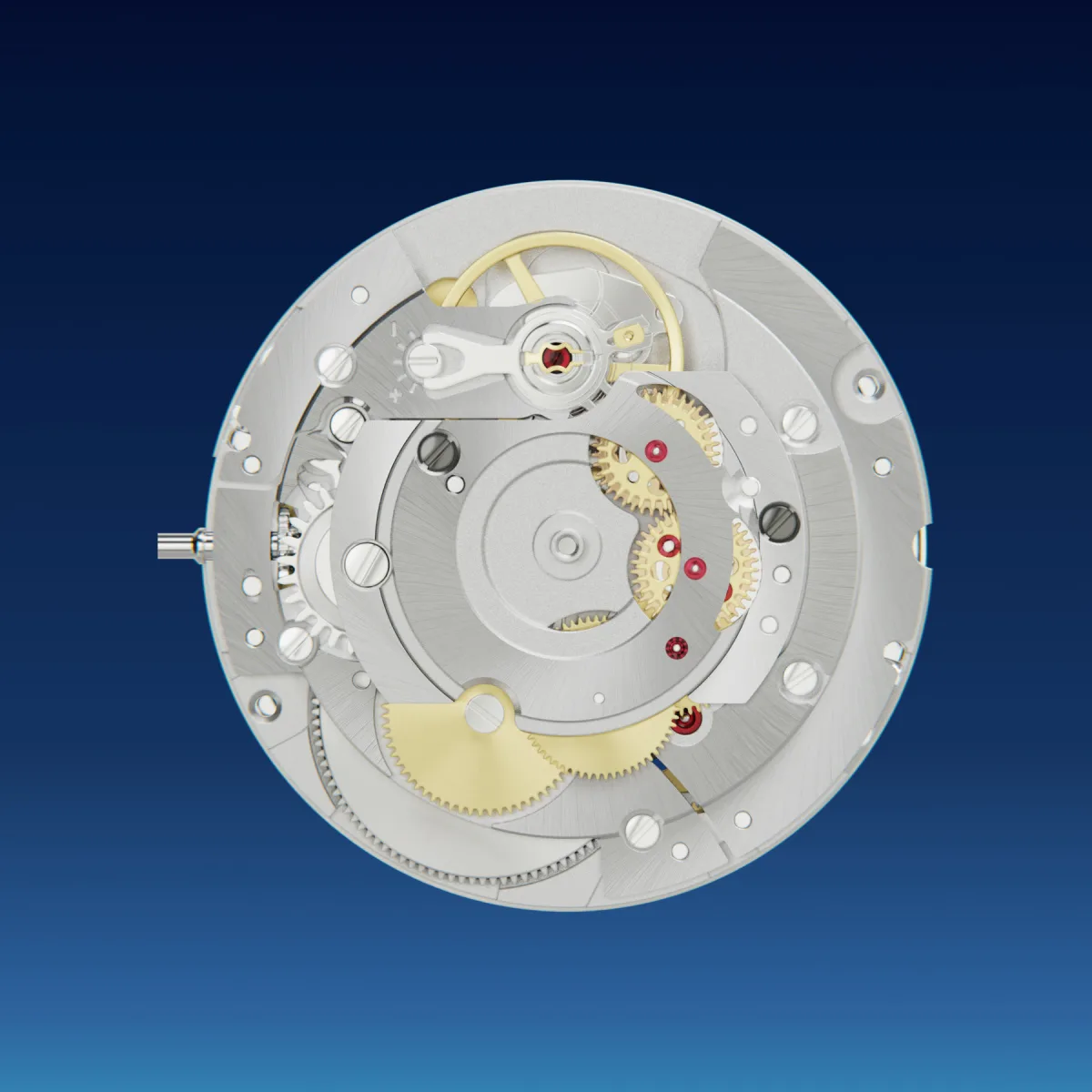 Close-up of Sellita SW200-2 Power+ caliber components