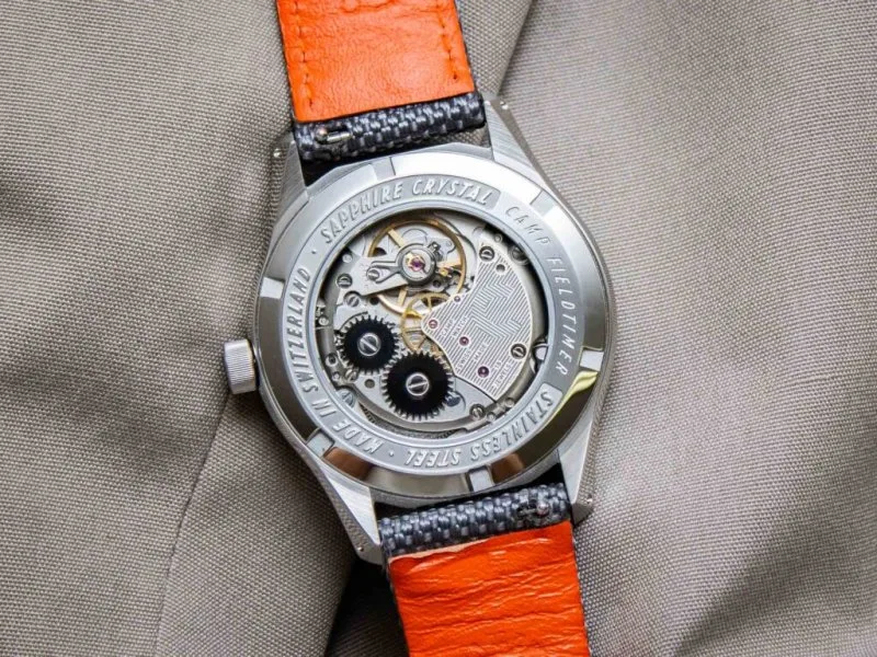 Camp Fieldtimer leather and steel bracelet options