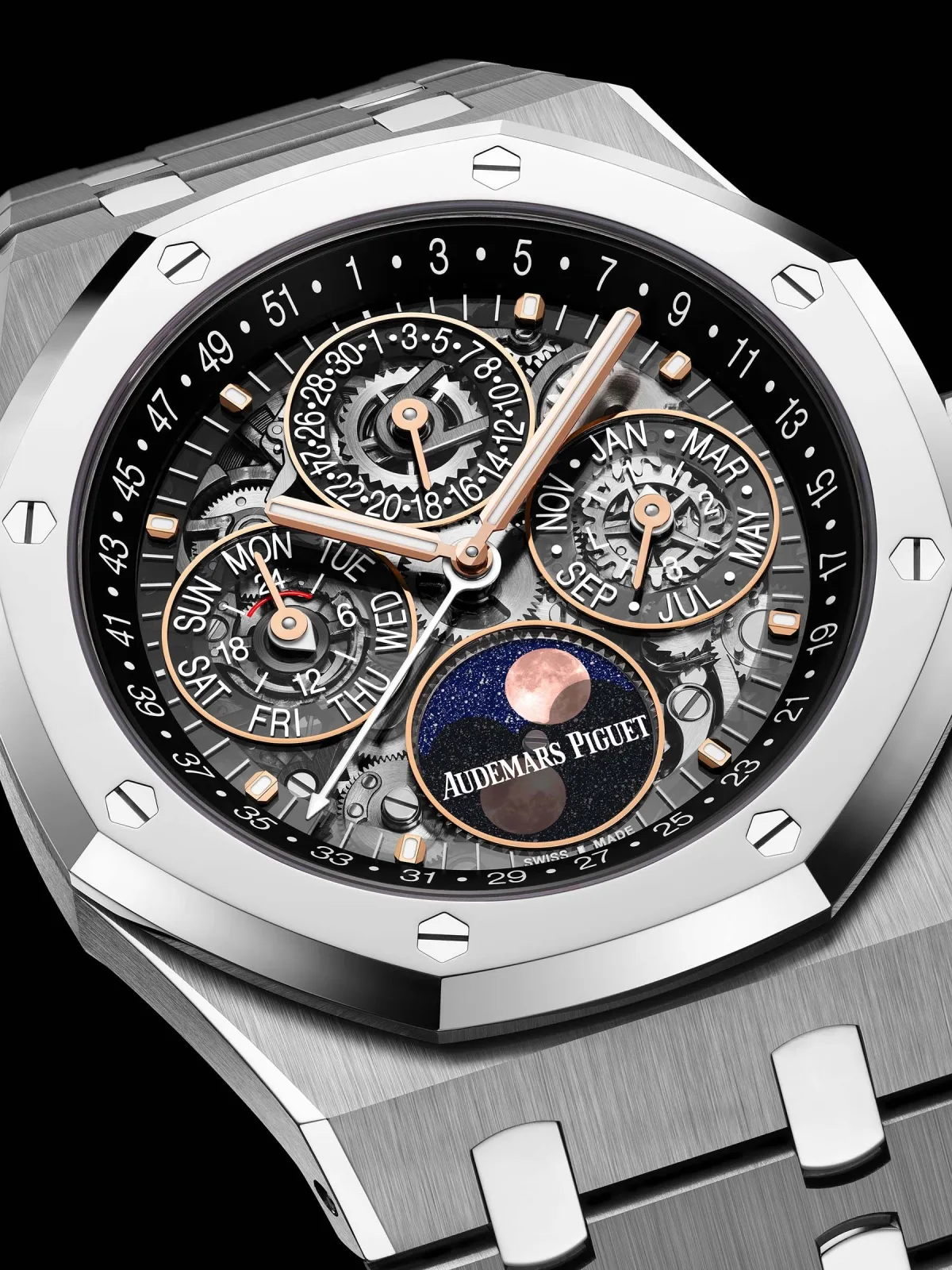 Audemars Piguet Royal Oak Selfwinding Perpetual Calendar Openworked watch