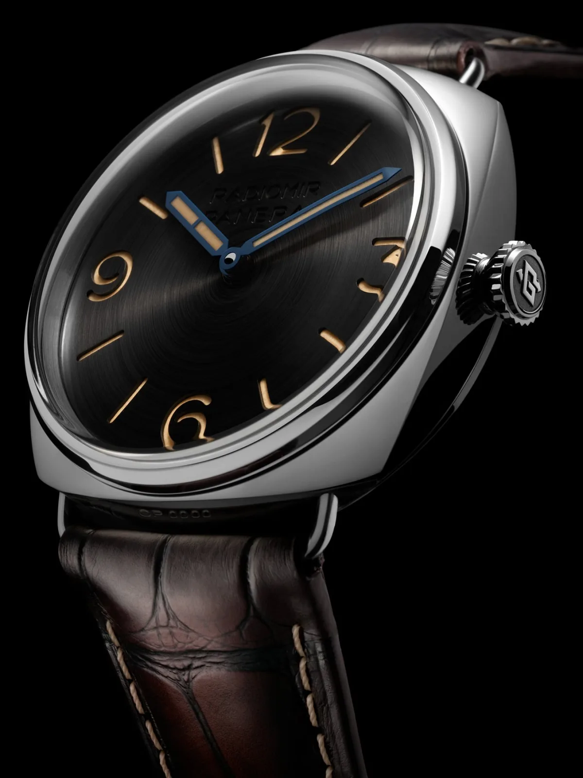 Back view of Panerai Radiomir showing caliber P.3000