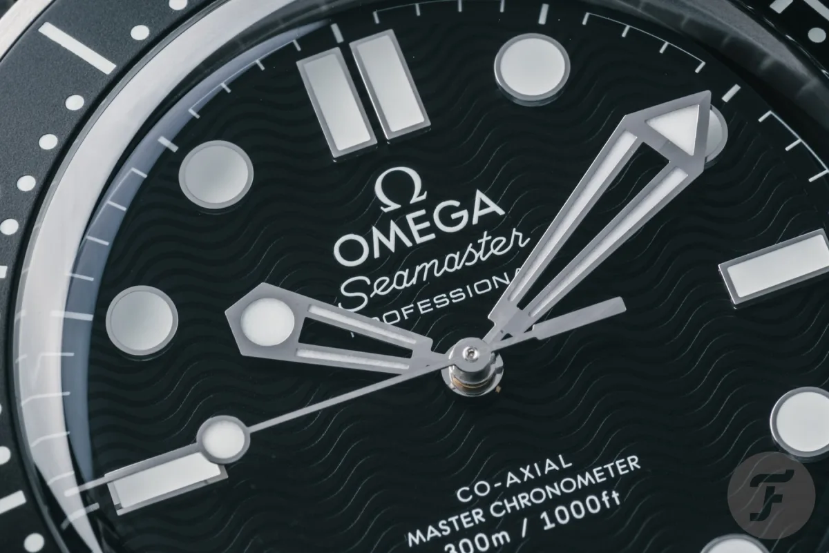 Omega Seamaster Diver 300M watch with black dial