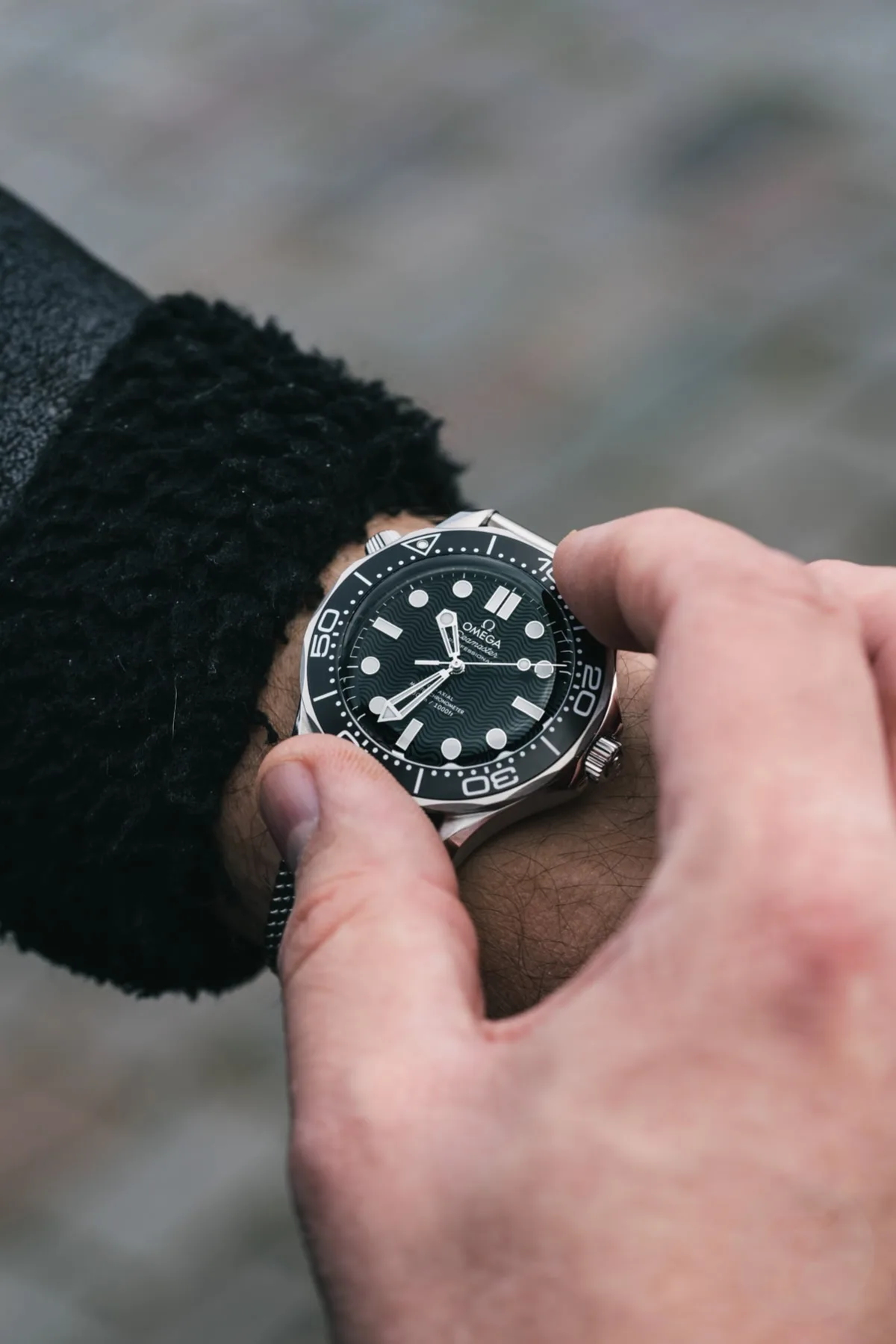 Omega Seamaster Diver 300M on wrist