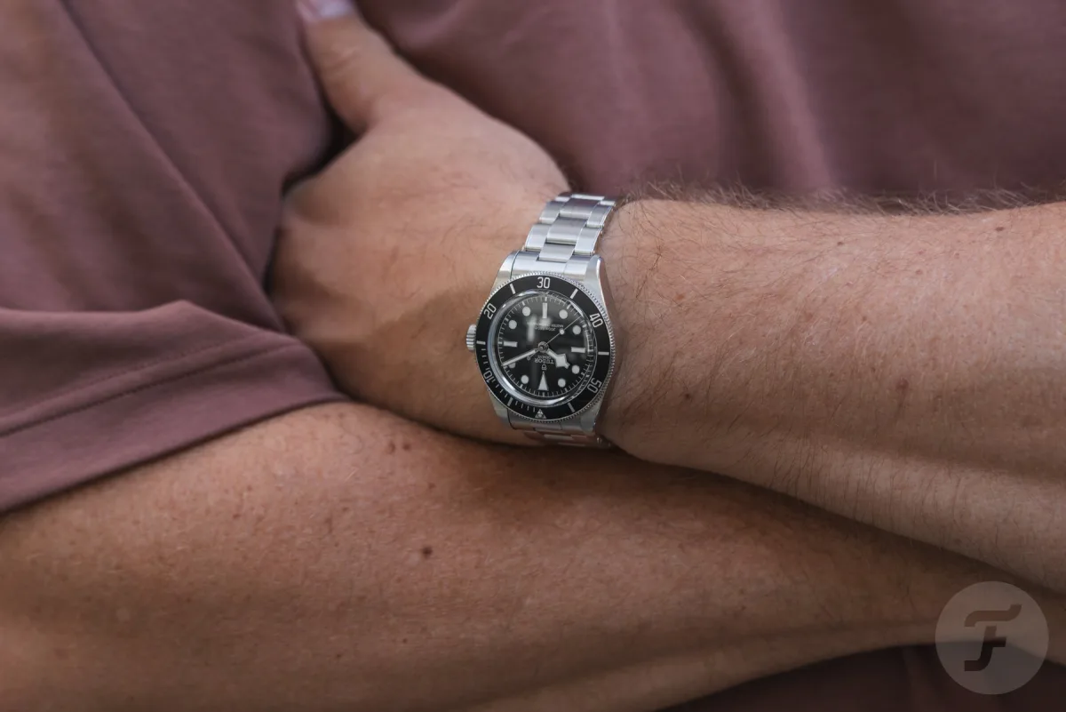 Tudor Black Bay Monochrome with luminous indices