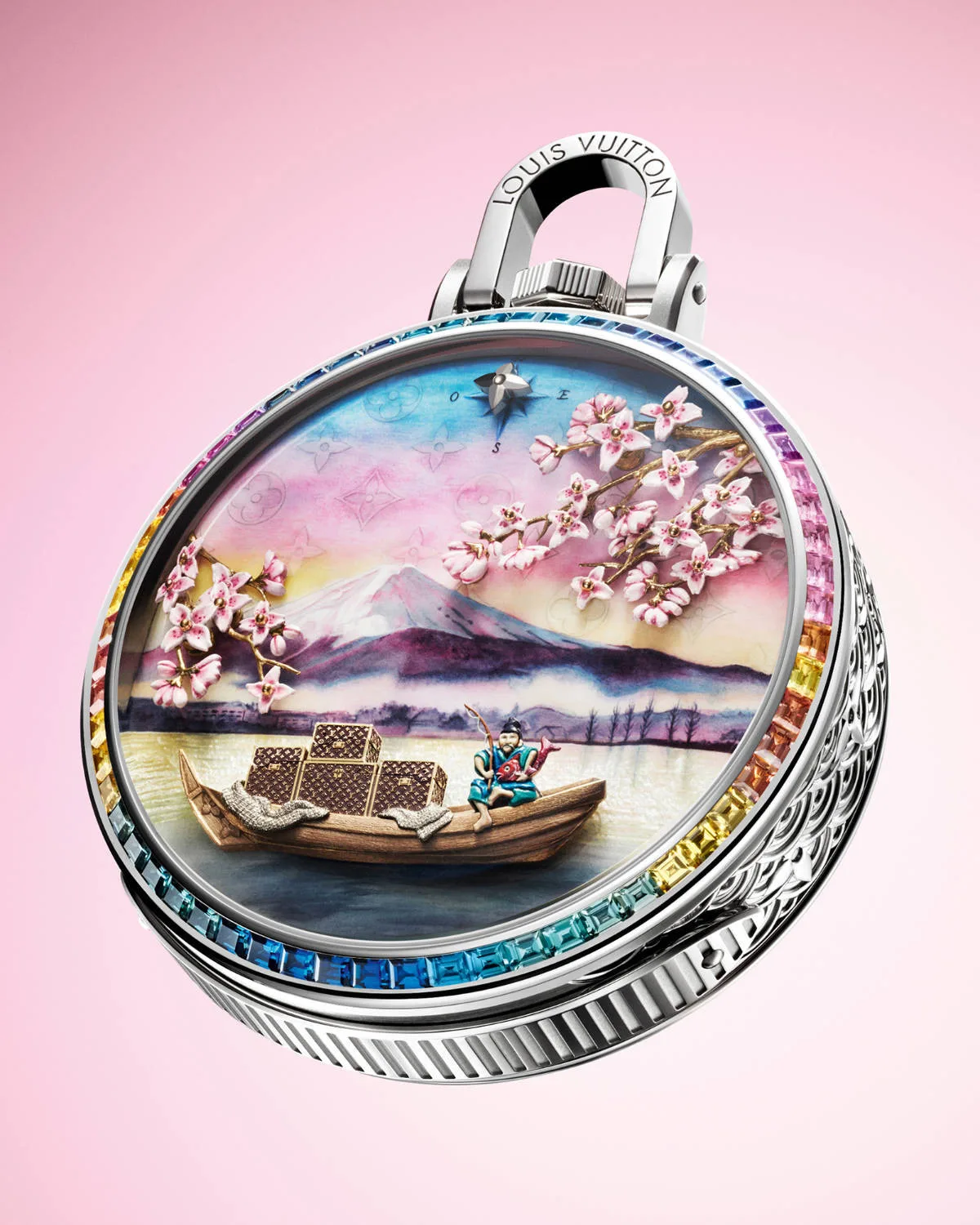 Louis Vuitton Escale au Mont Fuji Pocket Watch with Japanese god of luck