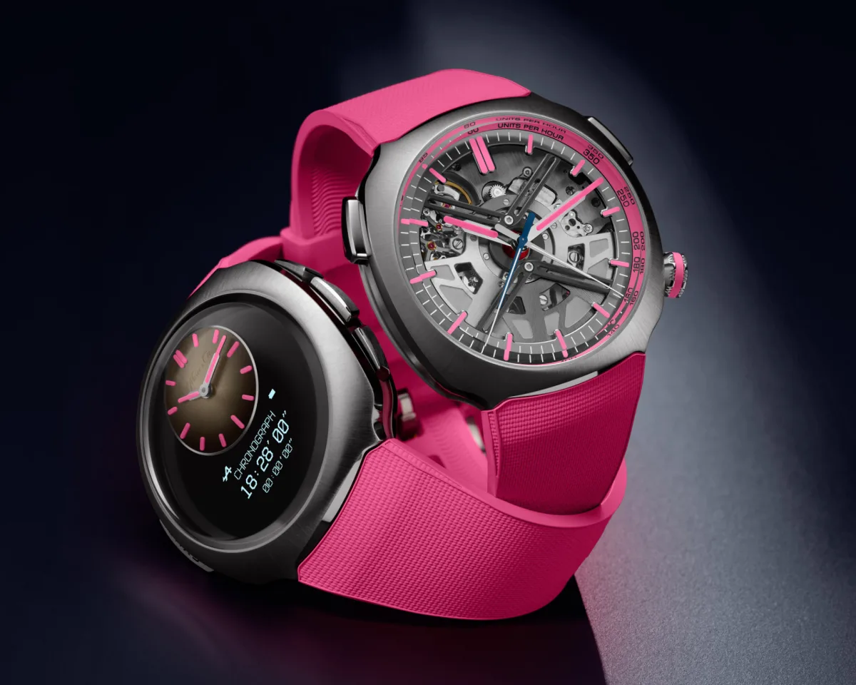 H. Moser & Cie Streamliner Alpine Drivers and Mechanics Pink Edition