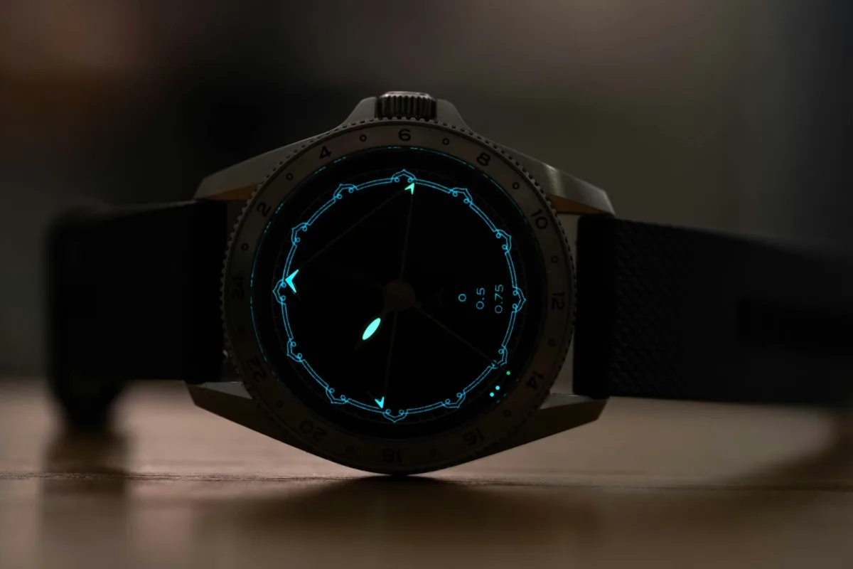 Ardra Labs Delta Type GMT hand color scale