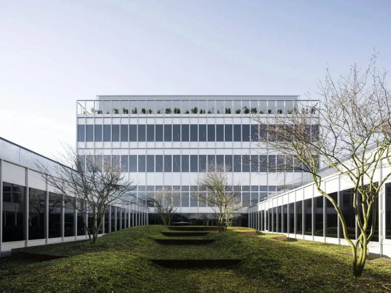 Audemars Piguet building with solar panels visible