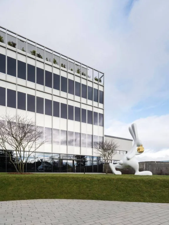 Close-up of solar panels on the Audemars Piguet manufacture