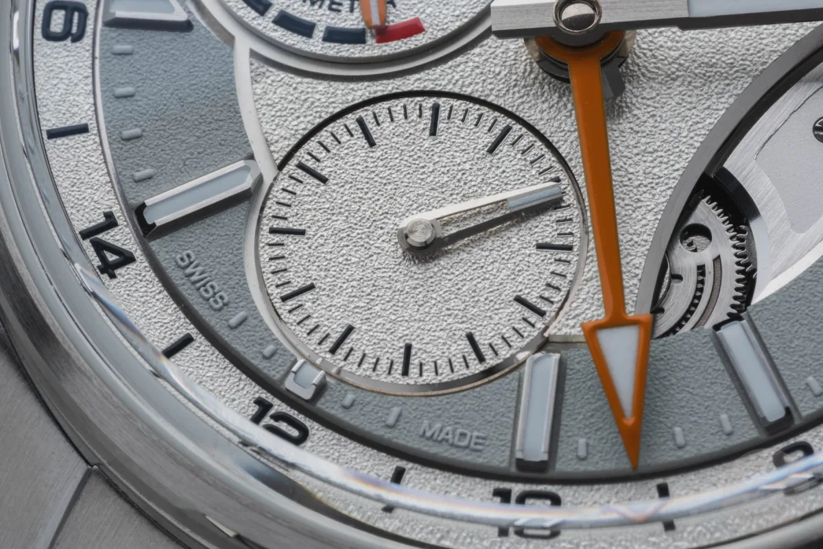 Sapphire case back of C63 Sealander True GMT