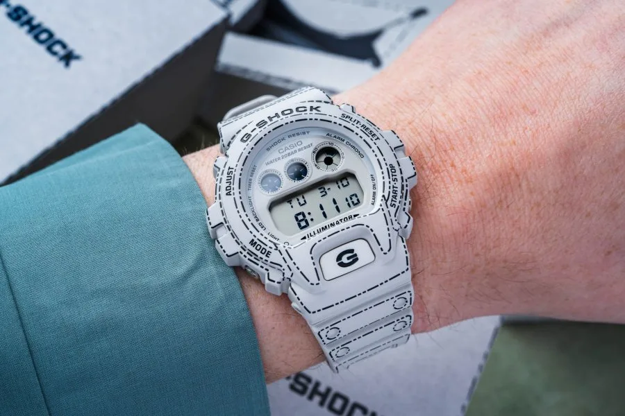 White and black Casio G-SHOCK Origami watches