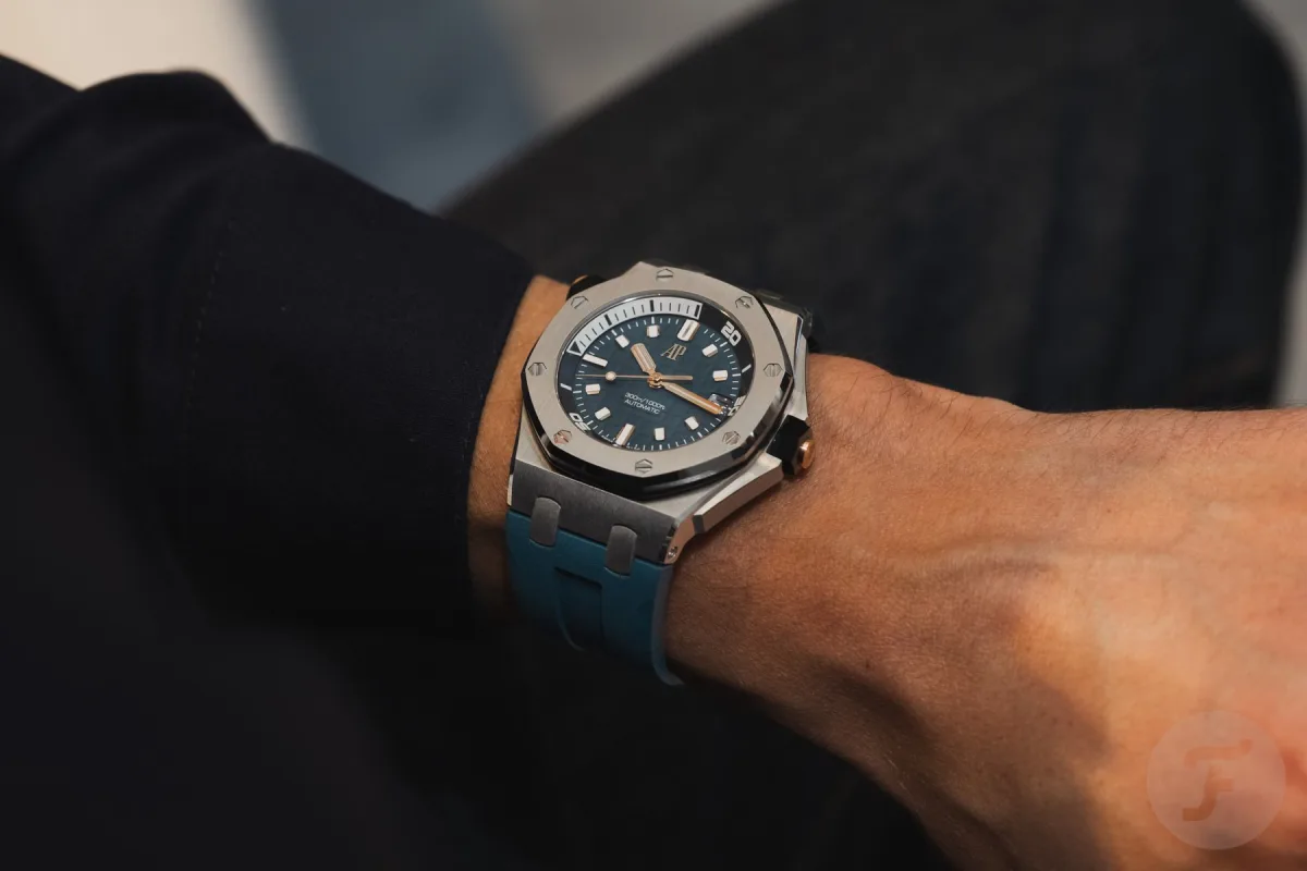 Audemars Piguet ROO Diver with dark turquoise dial and rose gold details