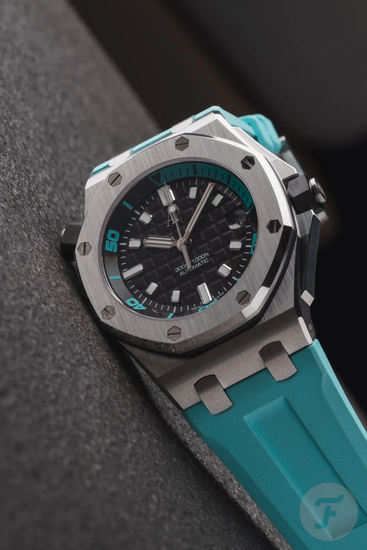 Audemars Piguet ROO Diver on wrist with short sleeves